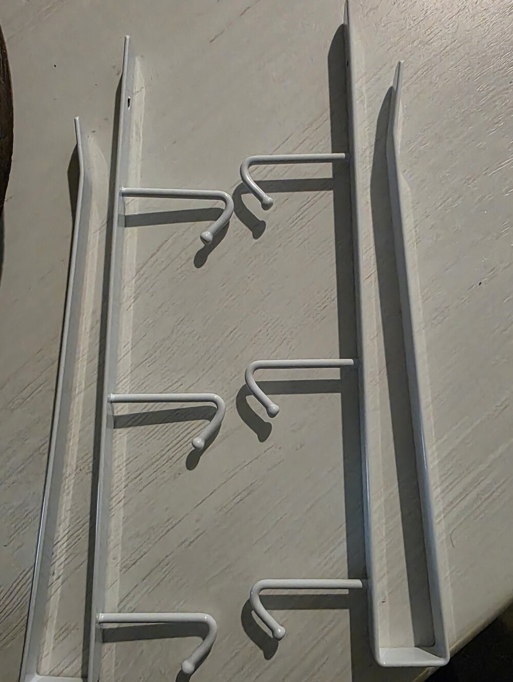 White Metal Wall Hook Rack for Home